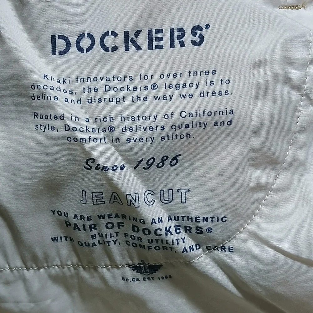 Dockers Mens Jean Cut Straight Fit All Seasons Tech Corduroy Pants 38x30‎
